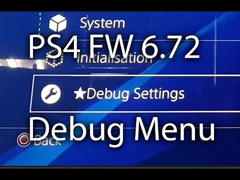 How to Jailbreak and enable "Debug Menu" - PS4 FW6.72 ONLY!!!
