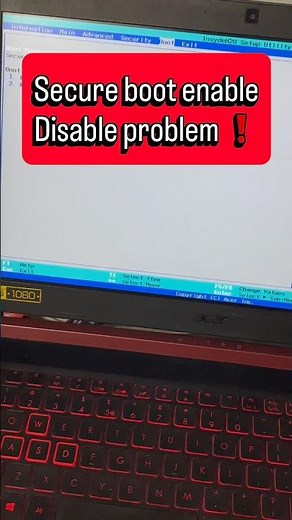 Secure boot enable disable problem | easy solution | fce