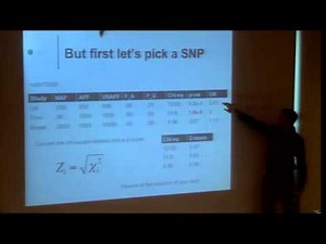 BroadE: Statistical Genetics - Meta-analysis