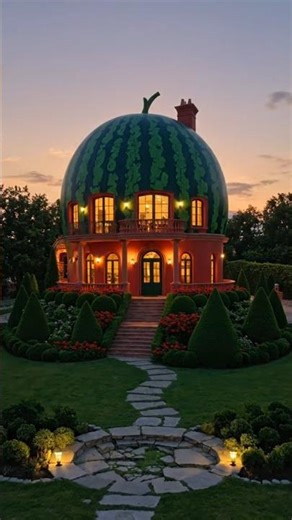 Watermelon House Timelapse 🍉 #shortsfeed #ytshorts #shorts #restoration