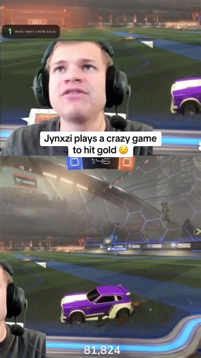 Jynxzi Achieves Gold in Rocket League Gameplay