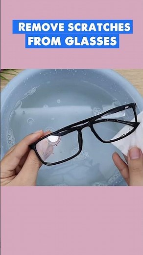 How to remove scratches from glasses #diy #tipsandtricks #cleaning