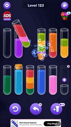 Water Sort Puzzle Level 123 Answer