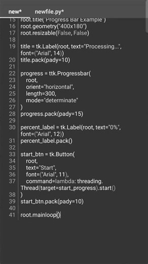 Countdown GUI App #coding #programminglanguage #python