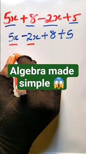 Algebra Made Easy: Combining Like Terms 🍎