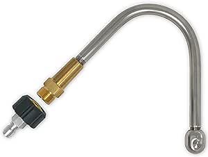 Pressure Washer Gutter Cleaner Attachment - Six High-Force Jets with Streamlined Body - for Your 3.0 to 4.0 GPM Gas Pressure Washer