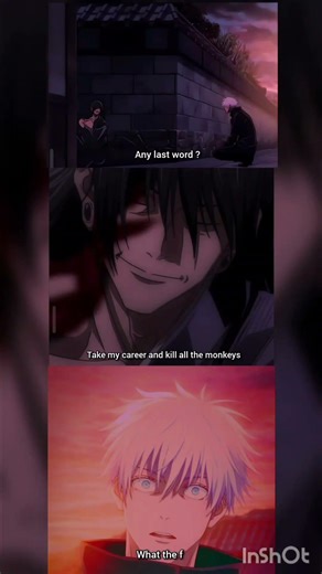 What happened if geto's last word was that