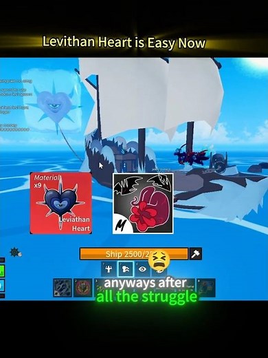Easiest Way To Get Leviathan Heart In Blox Fruits #BloxFruits #Leviathan #BloxFruitsGuide