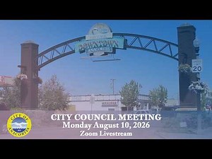 City of Anacortes - City Council Meeting, 8/10/26 (Zoom Livestream)