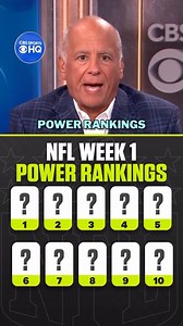 NFL Week 1 Power Rankings ✅ Is your squad in the Top 10? 🤔 | NFL on CBS