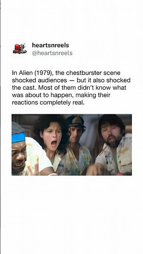 “The Alien” The Chestburster Scene Was REAL Shock