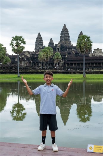 Thank you Cows for Cambodia and Adrian and Kris De Marco for giving our kids the chance to explore the incredible history and beauty of their own country. Watching them see Angkor for the first time was pure magic. These moments stay with them forever. ❤️ #SiemReap #AngkorWat #Cambodia #CowsForCambodia #TravelForGood #Heritage #CulturePride #SunriseCambodia #EducationBeyondClassrooms #MemoriesThatMatter | Sunrise Cambodia