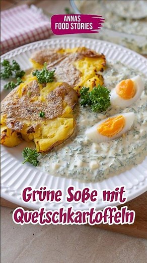 Grüne Soße mit Quetschkartoffeln - 🌿😋 gesunde Frühlingsrezepte einfach und lecker