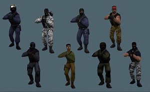 Exploding Headshot - Original CS Player Models addon - Counter-Strike