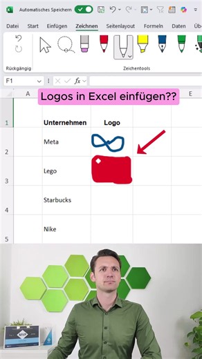 So kannst du Logos in Excel einfügen 🤫 #excel #tabellen #tipps