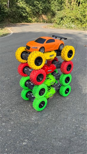 Five Remote Control Moka Stunt Cars And Super Car Ek Sath Chalaya