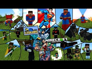 🔥DC LEGEND SUPERHEROES MOD FOR MINECRAFT PE | MCPE ADDON (1.21+)