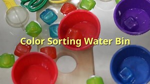 98K views · 85 reactions | We grabbed some reusable colored ice cubes and cups from the dollar store, added water and bug tongs, and created this simple and fun water bin! LINK: https://teaching2and3yearolds.com/color-sorter-water-bin-toddlers-preschoolers/ | Teaching 2 and 3 Year Olds - Activities for Toddlers and Preschoolers | Facebook