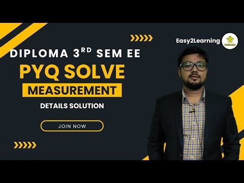 WBSCTE Diploma 3rd Sem EE | PYQ Solve MEASUREMENT | By David Das