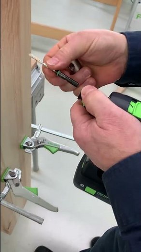 Festool hook driver for effortless screwing of hooks #shorts