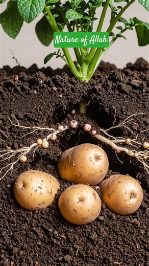 “Ever seen how potatoes grow? 😳🥔 Watch this!”