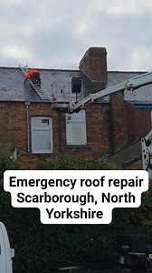 Tricky emergency roof repair to finish the day! Water was leaking directly into a bedroom, so our team jumped into action. Using our expertise — cherry picker access and cat ladder to reach the rear roof safely — we located and repaired the problem quickly. All safety measures in place ✔️ Operators and roofer safe at all times ✔️ Leak stopped ✔️ Don’t forget: “If you’ve got a leak, call Squeek!” 📞 0800 292 6422 📧 Squeekycleanscarborough@gmail.com | Squeeky Clean Scarborough