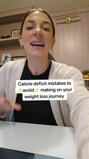 Calorie deficit mistakes to avoid making on your weight loss journey #fatlosscheatcode #fatlosstipsforwomenover30 #weightlosstipsforwomen #over30weightlosswomen #fatlossover40