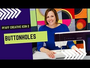 Pfaff creative icon 2 Buttonholes