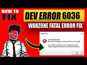 WARZONE DEV ERROR 6036 FIX ll how to fix cod warzone fatal error 6036 ll by borntoplaygames