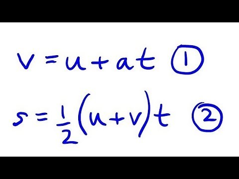 Equations of Motion: Constant Acceleration