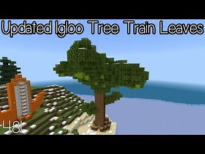 How To Build Stampy's Lovely World {481} Updated Igloo Tree Train Leaves