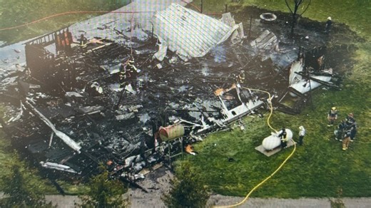 Video: Barn leveled by explosion in Burton Township