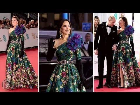Princess Catherine Dazzled in Her McQueen Gown and Glittering Heels on The Red Carpet