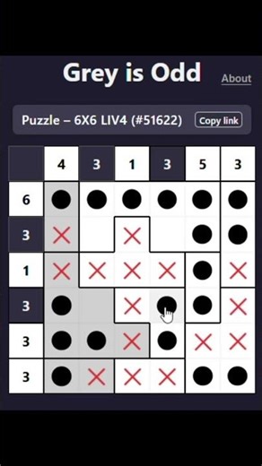 Solution — Daily Logic Puzzle 6×6