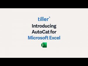 Introducing AutoCat for Microsoft Excel