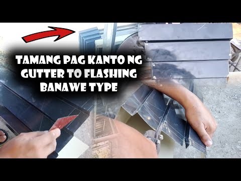 tamang pagkanto ng gutter to flashing banawe type
