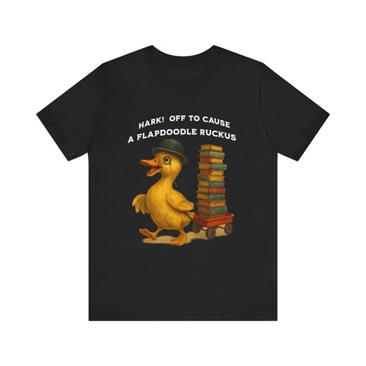 Flapdoodle Ruckus Duck Tee | Fancy Speaking Animal Shirt - Etsy