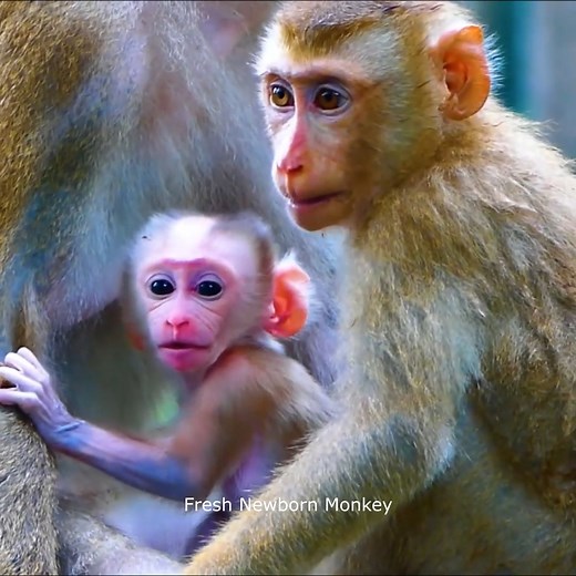 Fresh Newborn Monkey on Reels