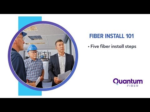 Fiber Install 101 for residential construction.