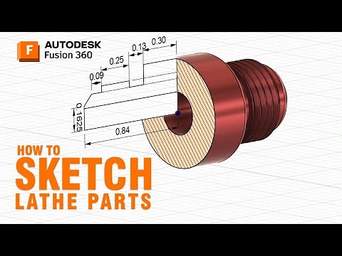 How to Sketch Lathe Part in Fusion 360