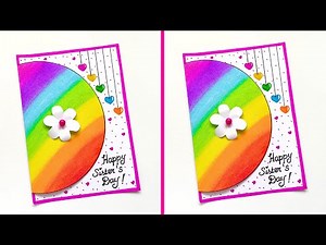 Sister's Day Greeting Card | How to make Beautiful Sister Day Card Ideas| Happy Sister Day Card 2025