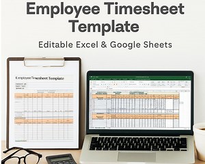 Efficient Employee Time Management Tool Hour Log Spreadsheet | Printable Weekly Time Sheet | Staff Attendance Tracker | Instant Download - Etsy