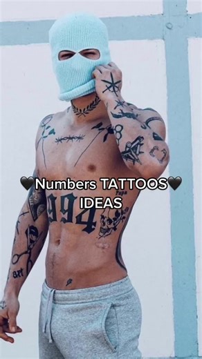 Creative Numbers Tattoo Ideas for Men