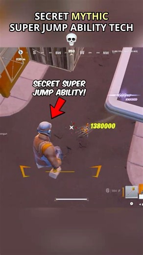 Super Jump Ability tech glitch 💀 #relishh #fortnite