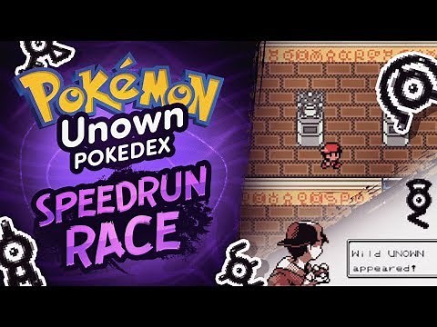 Complete Unown Pokedex Speedrun Race vs Shenanagans | Pokemon Crystal