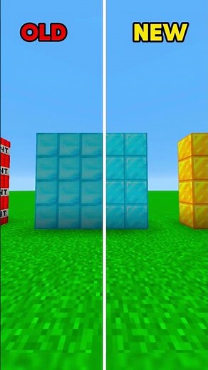 Minecraft Old vs New...😢 #minecraft #comparison #shorts