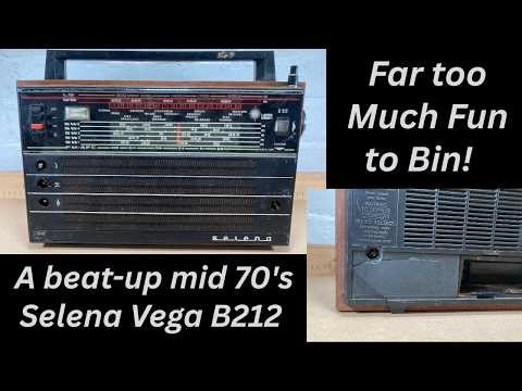 Too much Fun to Bin! A beat-up 70’s Selena Vega B212 Multi-Band Radio