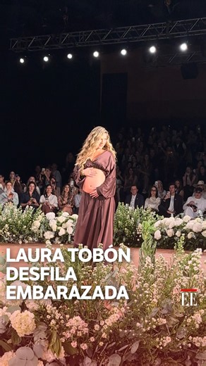 Laura Tobón walks the runway while pregnant at Colombiamoda 2026 | El Espectador