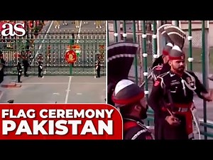 FLAG LOWERING ceremony on PAKISTAN-India border held with gates closed, AMID TENSIONS
