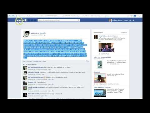 Facebook: How to copy a post to your wall